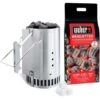 KIT CIMINIERA DI ACCENSIONE + 2 KG CARBONE -Sconto Weber || Campingaz || OUTSUNNY in Italia 10527618 1