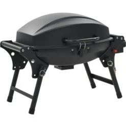 Barbecue E Griglia A Gas Portatile Con Fornello Nero VidaXL -Sconto Weber || Campingaz || OUTSUNNY in Italia 11022309 4