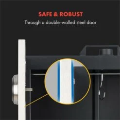 Klarstein Flintstone Steel Affumicatore 1600 W Termometro Integrato Acciaio Inox -Sconto Weber || Campingaz || OUTSUNNY in Italia 13296263 2