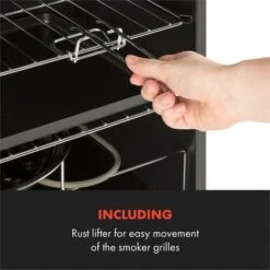 Klarstein Flintstone Steel Affumicatore 1600 W Termometro Integrato Acciaio Inox -Sconto Weber || Campingaz || OUTSUNNY in Italia 13296263 5