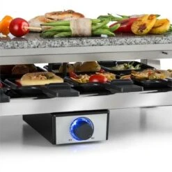 Klarstein Schmelzlette Raclette 1500W Piastra In Pietra Naturale Alloggiamento In Acciaio -Sconto Weber || Campingaz || OUTSUNNY in Italia 13296469 5