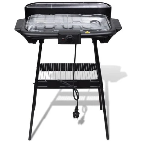 Barbecue Elettrico Rettangolare Da Giardino Con Grill E Supporto VidaXL 4 Barbecue Elettrico Rettangolare Da Giardino Con Grill E Supporto VidaXL - immagine 2