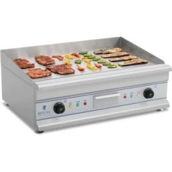 Grill Elettrico Liscio Piastra Inox 230V Due Zone Termiche Fry Top Barbecue 75Cm -Sconto Weber || Campingaz || OUTSUNNY in Italia 16126071 5