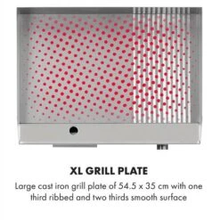 Klarstein Grillmeile 3000GR Pro Grill Elettrico 3000W 54,5x35cm Piatto/scanalato -Sconto Weber || Campingaz || OUTSUNNY in Italia 16767987 4