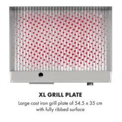 Klarstein Grillmeile 3000R Pro Grill Elettrico 3000W Piastra 54,5x35cm Scanalata -Sconto Weber || Campingaz || OUTSUNNY in Italia 16767988 4