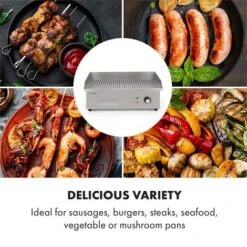 Klarstein Grillmeile 3000R Pro Grill Elettrico 3000W Piastra 54,5x35cm Scanalata -Sconto Weber || Campingaz || OUTSUNNY in Italia 16767988 5