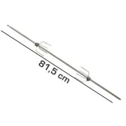 ASTA SPIEDO GIRARROSTO LUNGHEZZA 815MM Sez 8mm Con 2 Forchettoni Ferma Carne