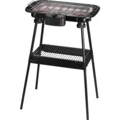Barbecue Elettrico BBQ Supporto Griglia Elettrica Bistecchiera 2000W 38x22 Cm