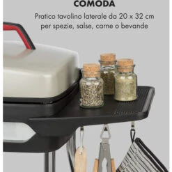 Klarstein Gatsby Grill Elettrico 2000W Superficie Barbecue Antiaderente Beige/nero -Sconto Weber || Campingaz || OUTSUNNY in Italia 18135694 3