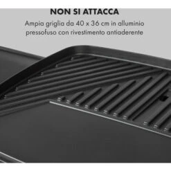 Klarstein Gatsby Grill Elettrico 2000W Superficie Barbecue Antiaderente Beige/nero -Sconto Weber || Campingaz || OUTSUNNY in Italia 18135694 4
