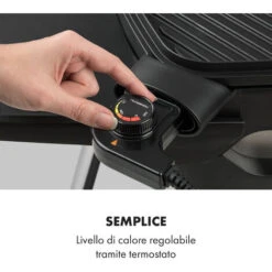 Klarstein Gatsby Grill Elettrico 2000W Superficie Barbecue Antiaderente Beige/nero -Sconto Weber || Campingaz || OUTSUNNY in Italia 18135694 5