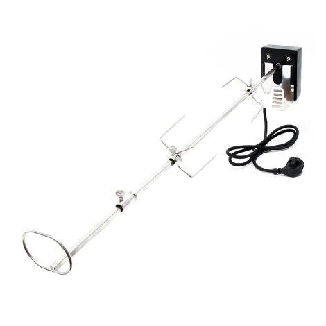 Spiedo Girarrosto Da Barbecue 82 Cm 230 V In Acciaio Inox Con 2 Forchettoni Rosticceria 5 Spiedo Girarrosto Da Barbecue 82 Cm 230 V In Acciaio Inox Con 2 Forchettoni Rosticceria - immagine 3