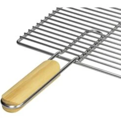 Griglia Grill Barbecue Graticola 2 Manici Legno Acciaio Dimensione 67 X 40 Cm -Sconto Weber || Campingaz || OUTSUNNY in Italia 18193664 5