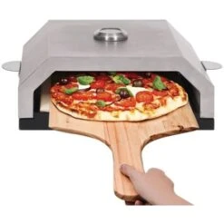 Forno Pizza Con Piastra Ceramica Per Barbecue A Gas E Carbone VidaXL -Sconto Weber || Campingaz || OUTSUNNY in Italia 18515926 4
