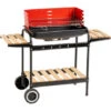 Enrico Coveri Barbecue A Carbone Rettangolare Con 3 Ripiani In Legno E Griglia In Acciaio -Sconto Weber || Campingaz || OUTSUNNY in Italia 18725000 1