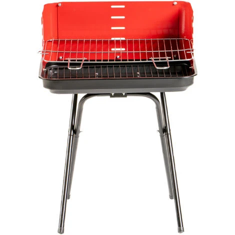 Enrico Coveri Barbecue A Carbone Rettangolare Portatile Con Struttura Pieghevole E Griglia In Acciaio 4 Enrico Coveri Barbecue A Carbone Rettangolare Portatile Con Struttura Pieghevole E Griglia In Acciaio - immagine 2
