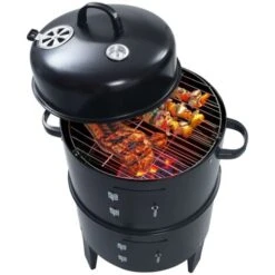 Griglia Barbecue A Carbone 3-in-1 40x80 Cm VidaXL -Sconto Weber || Campingaz || OUTSUNNY in Italia 18733394 4