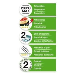 TEGLIA FORNO ANTIADERENTE RETTANGOLARE 32X37CM BORDO BASSO PER PIZZA COLORE NERO -Sconto Weber || Campingaz || OUTSUNNY in Italia 19188068 3