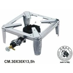FORNELLONE A GAS MINIDRAGO INOX CM.30X30X13h