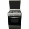 CUCINA CON FORNO A GAS 4 FUOCHI 60X60 INOX LA.REL