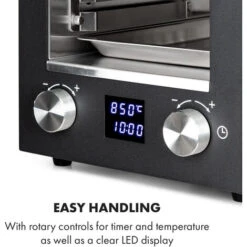 Klarstein Hannibal Grill Ad Alta Temperatura Indoor 2.200W 850°C Acciaio Inox Nero -Sconto Weber || Campingaz || OUTSUNNY in Italia 20236188 5