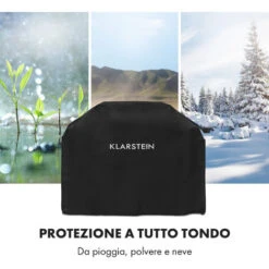 Klarstein Tomahawk Copertura Protettiva Tela 600D 30/70% PE/PVC Nero -Sconto Weber || Campingaz || OUTSUNNY in Italia 23803066 5