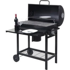 Barbecue Grill Doppia Griglia HWC-F70 Acciaio 53x93x103cm -Sconto Weber || Campingaz || OUTSUNNY in Italia 24699168 2