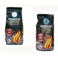 CARBONE CARBONELLA BRIQUETTE 3 KG CARBONE VEGETALE 100% NATURALE BARBECUE 50662V 3 KG (50662)