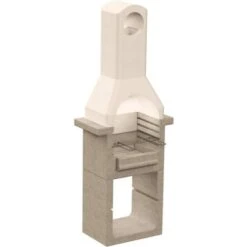 Hommoo Barbecue Fisso In Muratura Con Canna Fumaria VD27331 -Sconto Weber || Campingaz || OUTSUNNY in Italia 26625169 3