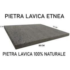 Pietra Lavica Etnea 38x35x2 Cm Piastra Per Forno Da Cucina Per Pane E Pizza -Sconto Weber || Campingaz || OUTSUNNY in Italia 27110619 4