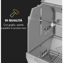 Klarstein Sauenland Pro XL, Griglia Per Maialino, Girarrosto, 4 Rotelle Di Acciaio Inox, 15W -Sconto Weber || Campingaz || OUTSUNNY in Italia 27421862 3