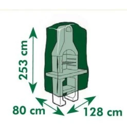 Telo Di Copertura Per Barbecue In Muratura 253x128x80 Cm Nature -Sconto Weber || Campingaz || OUTSUNNY in Italia 2822316 3