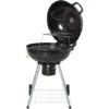 Outsunny Barbecue A Carbonella Con Coperchio E Termometro Doppia Griglia In Metallo Nero -Sconto Weber || Campingaz || OUTSUNNY in Italia 28945447 1