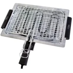 Griglia Elettrica Grill Barbecue Elettrico Da Tavolo 1600w Cottura Carne Pesce