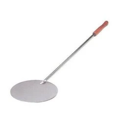 Pala Tonda Da Forno Per Pizza In Acciaio Inox Con Manico Ø Cm.32 - Cm 150
