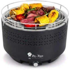 Barbecue A Carbonella Bbq Da Tavolo Senza Fumo Con Ventola Galeras Nero -Sconto Weber || Campingaz || OUTSUNNY in Italia 31496456 5