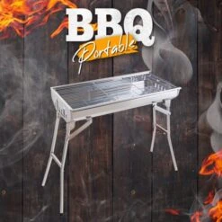 Barbecue Griglia Acciaio Portatile Pieghevole BBQ Carbonella Giardino Campeggio Ash -Sconto Weber || Campingaz || OUTSUNNY in Italia 32159205 3