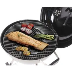 Mastercook - Barbecue A Carbonella Diametro Griglia 57 Cm, Barbecue Con Ruote E Coperchio, BBQ A Carbone Dotato Di Termometro E Sistema Raccogli Cenere, Altezza Griglia Da Terra 78 Cm Gold -Sconto Weber || Campingaz || OUTSUNNY in Italia 32599624 4