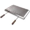 Graticola In Acciaio Inox Per Barbecue Camino Stufa Con Manici Legno Smontabili Misura A Scelta : 67x40 Cm -Sconto Weber || Campingaz || OUTSUNNY in Italia 32599872 1