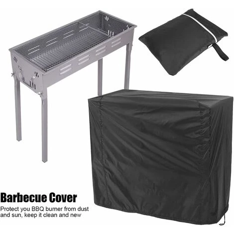Copri Barbecue Nero, Copri Griglia A Prova Di UV / Acqua / Umidità Protezione UV Antipolvere Resistente Al Vento Per Barbecue All'aperto Griglia Da Giardino Patio ('80x66x100cm) 4 Copri Barbecue Nero, Copri Griglia A Prova Di UV / Acqua / Umidità Protezione UV Antipolvere Resistente Al Vento Per Barbecue All'aperto Griglia Da Giardino Patio ('80x66x100cm) - immagine 2