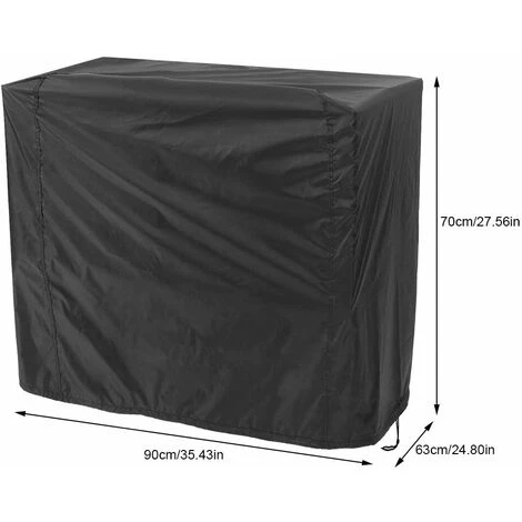 Copri Barbecue Nero, Copri Griglia A Prova Di UV / Acqua / Umidità Protezione UV Antipolvere Resistente Al Vento Per Barbecue All'aperto Griglia Da Giardino Patio ('80x66x100cm) 5 Copri Barbecue Nero, Copri Griglia A Prova Di UV / Acqua / Umidità Protezione UV Antipolvere Resistente Al Vento Per Barbecue All'aperto Griglia Da Giardino Patio ('80x66x100cm) - immagine 3