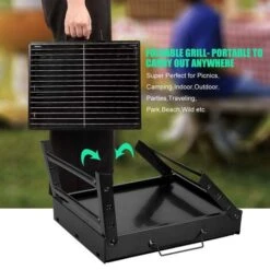 Barbecue Portatile Piccolo Pieghevole Da Tavolo Per Uso Domestico Griglia A Carbone Per Esterni / Campeggio / Picnic -Sconto Weber || Campingaz || OUTSUNNY in Italia 33379004 3