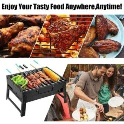 Barbecue Portatile Piccolo Pieghevole Da Tavolo Per Uso Domestico Griglia A Carbone Per Esterni / Campeggio / Picnic -Sconto Weber || Campingaz || OUTSUNNY in Italia 33379004 5
