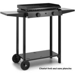 Carrello Plancha Nero - Chba60 - Forge Adour