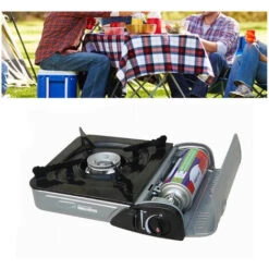 Fornello Gas Butano Da Campeggio Bruciatore Portatile Un Fuoco Esterno HM-1842 -Sconto Weber || Campingaz || OUTSUNNY in Italia 35546855 3