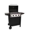 LOFOTEN - Barbecue A Gas Da Esterno 3 Fuochi - Potenza 8,4 KW - Chiusura Cappa Con Termometro - 2 Griglie In Acciaio Cromato, 2 Ripiani Laterali, 1 Vassoio Basso - 2 Ruote - Nero -Sconto Weber || Campingaz || OUTSUNNY in Italia 36859762 1