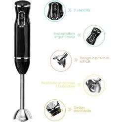 SET Frullatore Professionale Mixer Di Acciaio INOX Con Accessori, 2 Velocit¨¤, Teste Rimovibili -Sconto Weber || Campingaz || OUTSUNNY in Italia 37329420 4