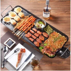 Bistecchiera Elettrica Tavolo 46x26cm 2000W Antiaderente Barbecue Griglia 021 -Sconto Weber || Campingaz || OUTSUNNY in Italia 38533686 2