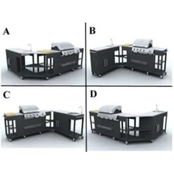 VIDAXL Barbecue A Gas Montana, Cucina Portabile 4 Bruciatori +1 -Sconto Weber || Campingaz || OUTSUNNY in Italia 42504975 4