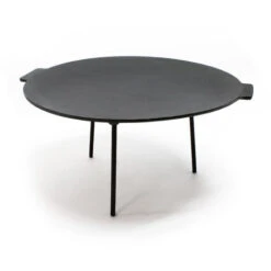 Piastra Rotonda In Ghisa Per Barbecue Fuoco Ø44cm Altezza 23 Cm Supporto A 3 Piedi